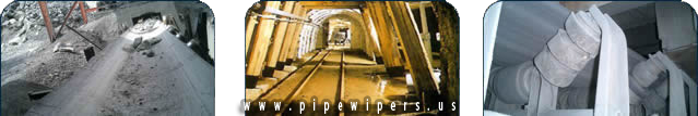 MINIG INDUSTRY PIPE WIPERS